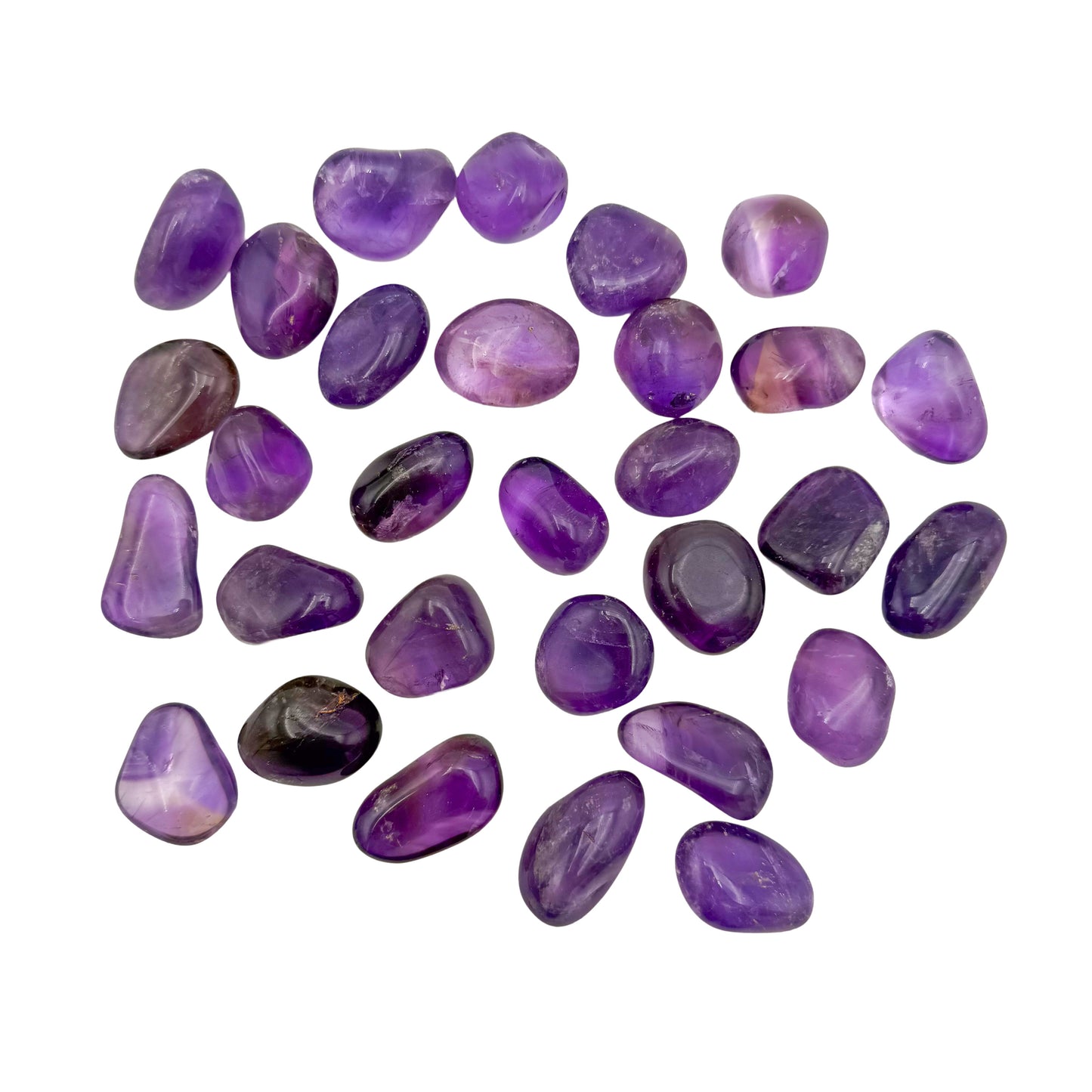 Amethyst Tumbled Stones from Rio Grande do Sul, Brazil, AAA grade, second view
