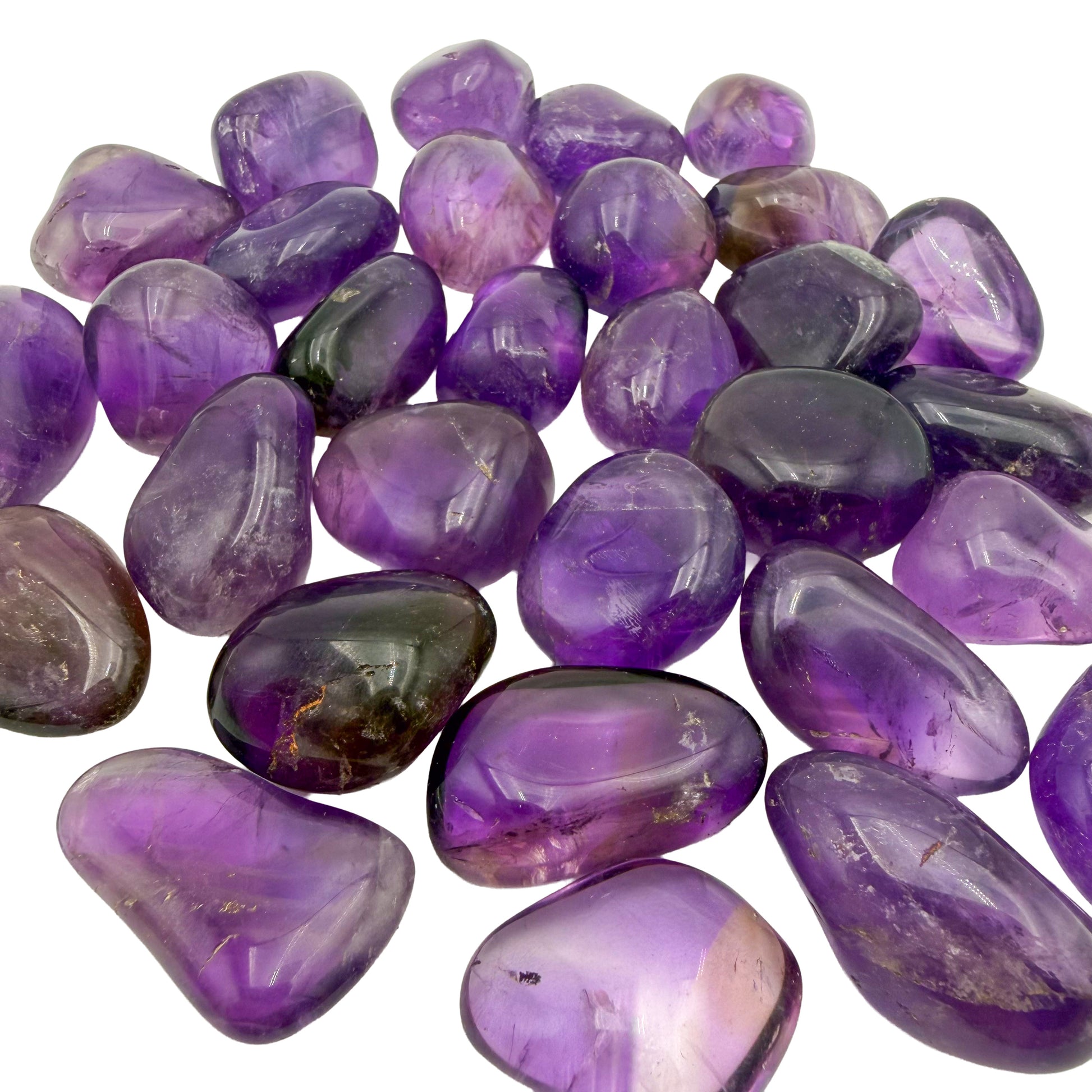 Amethyst Tumbled Stones, AAA grade, from Rio Grande do Sul, Brazil, sixth view