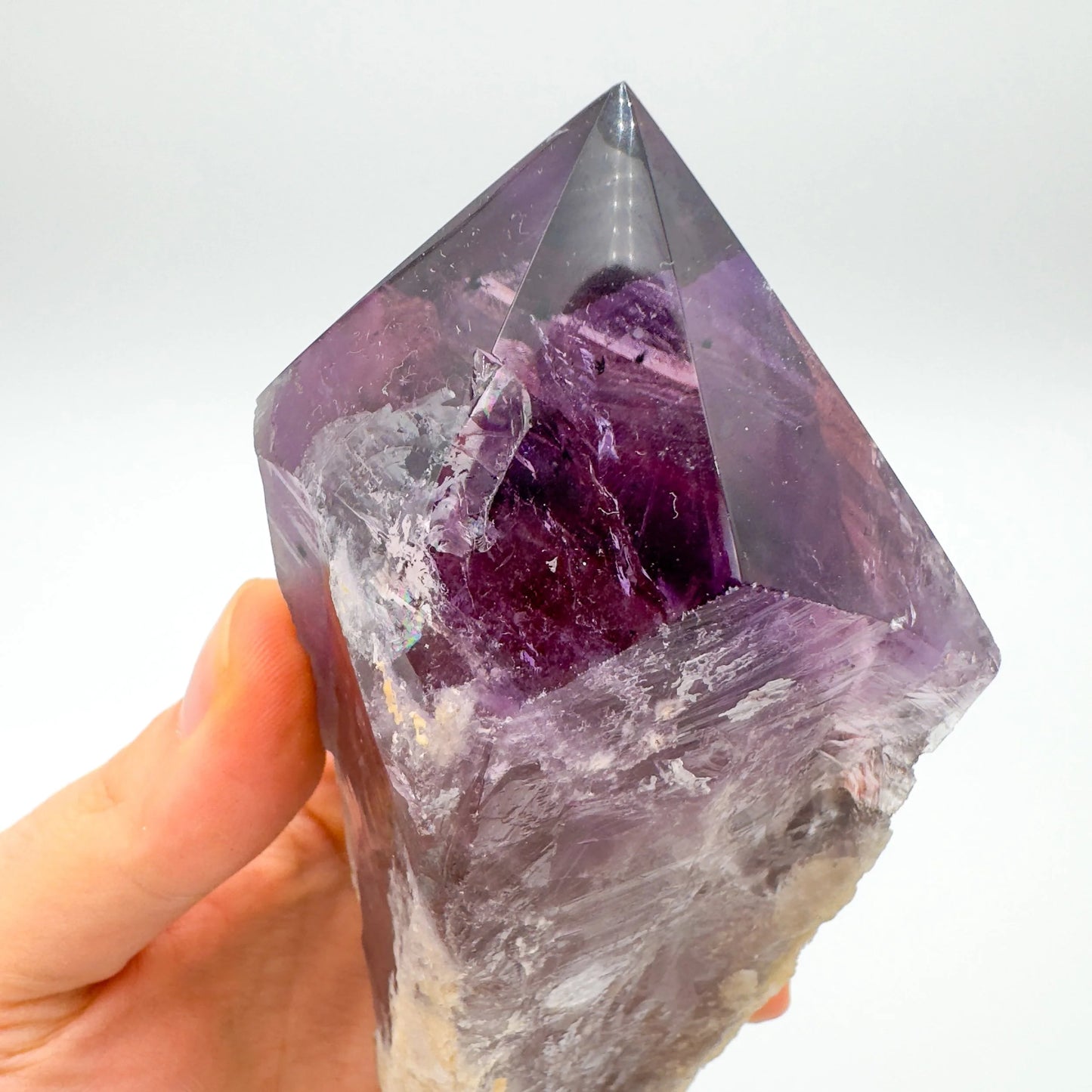 Full profile of Grade AAA Amethyst point ready to ship from Beyond Bohemian