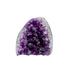 Primary crystal face of AA amethyst geode no. 105, 2.95 inches across the polished face, natural and untreated.