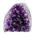 Primary crystal face of AA amethyst geode no. 105, 2.95 inches across the polished face, natural and untreated.