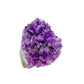 Amethyst cathedral geode no. 107 seen from the reverse side, 0.92 lb of purple quartz crystal from Artigas, Uruguay.
