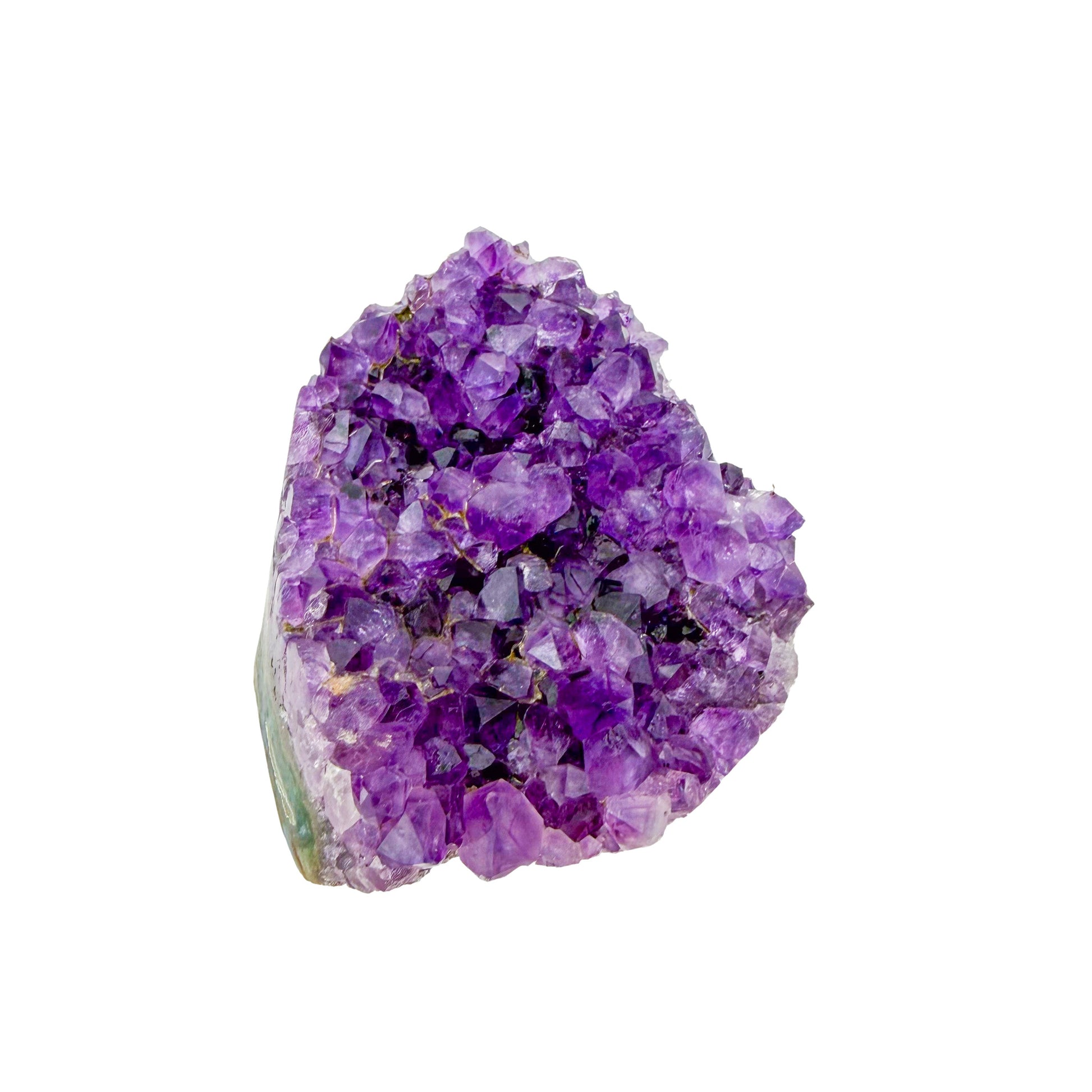 Amethyst cathedral geode no. 107 seen from the reverse side, 0.92 lb of purple quartz crystal from Artigas, Uruguay.