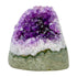 Polished amethyst geode no. 109 photographed at the primary crystal face, measuring 3.19 by 3.11 by 3.30 inches, Uruguayan AA grade.
