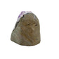Amethyst cathedral geode no. 109 seen from the left profile, 1.28 lb of purple quartz crystal from Artigas, Uruguay.