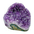 Primary crystal face of AA amethyst geode no. 112, 3.76 inches across the polished face, natural and untreated.