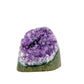 Reverse side of AA amethyst geode no. 122, 3.35 inches across the polished face, natural and untreated.