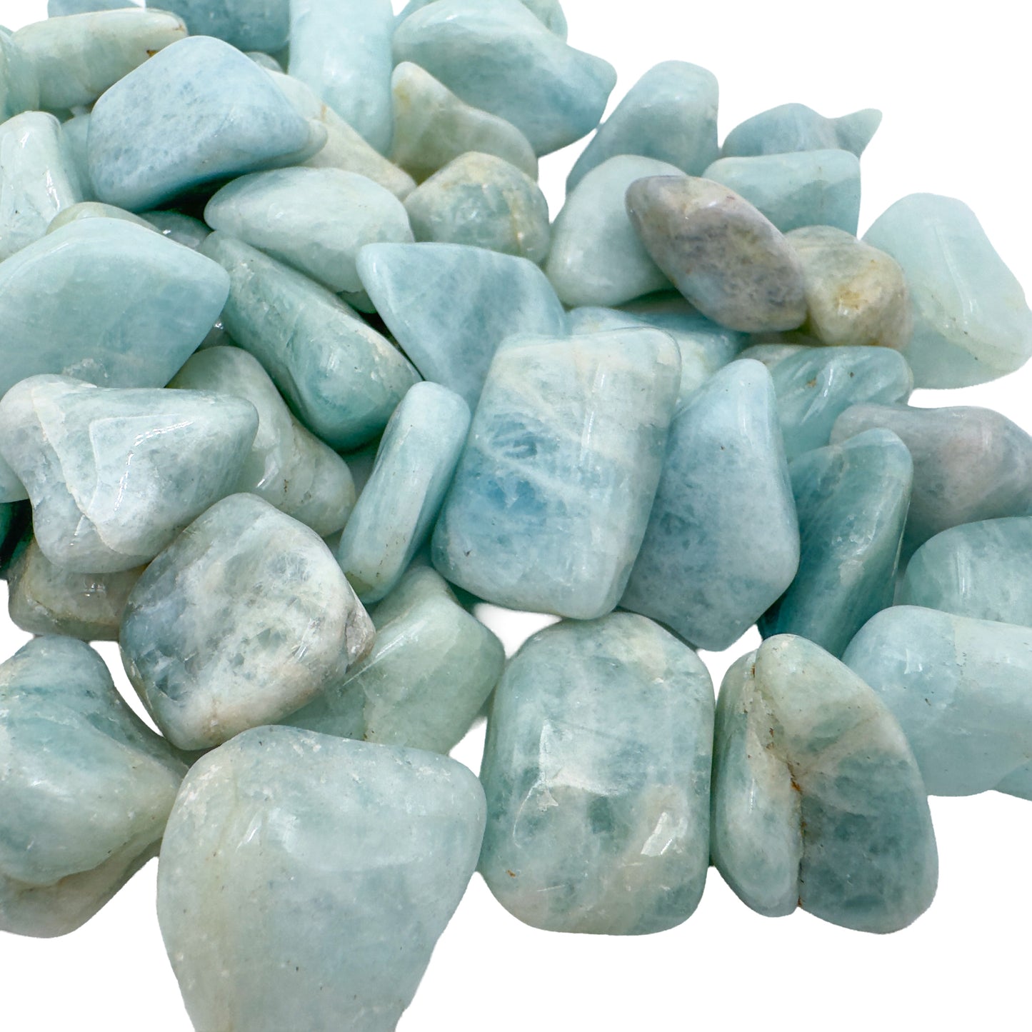 Aquamarine Tumble Stones from Minas Gerais, Brazil, A grade, photo 3 of 8