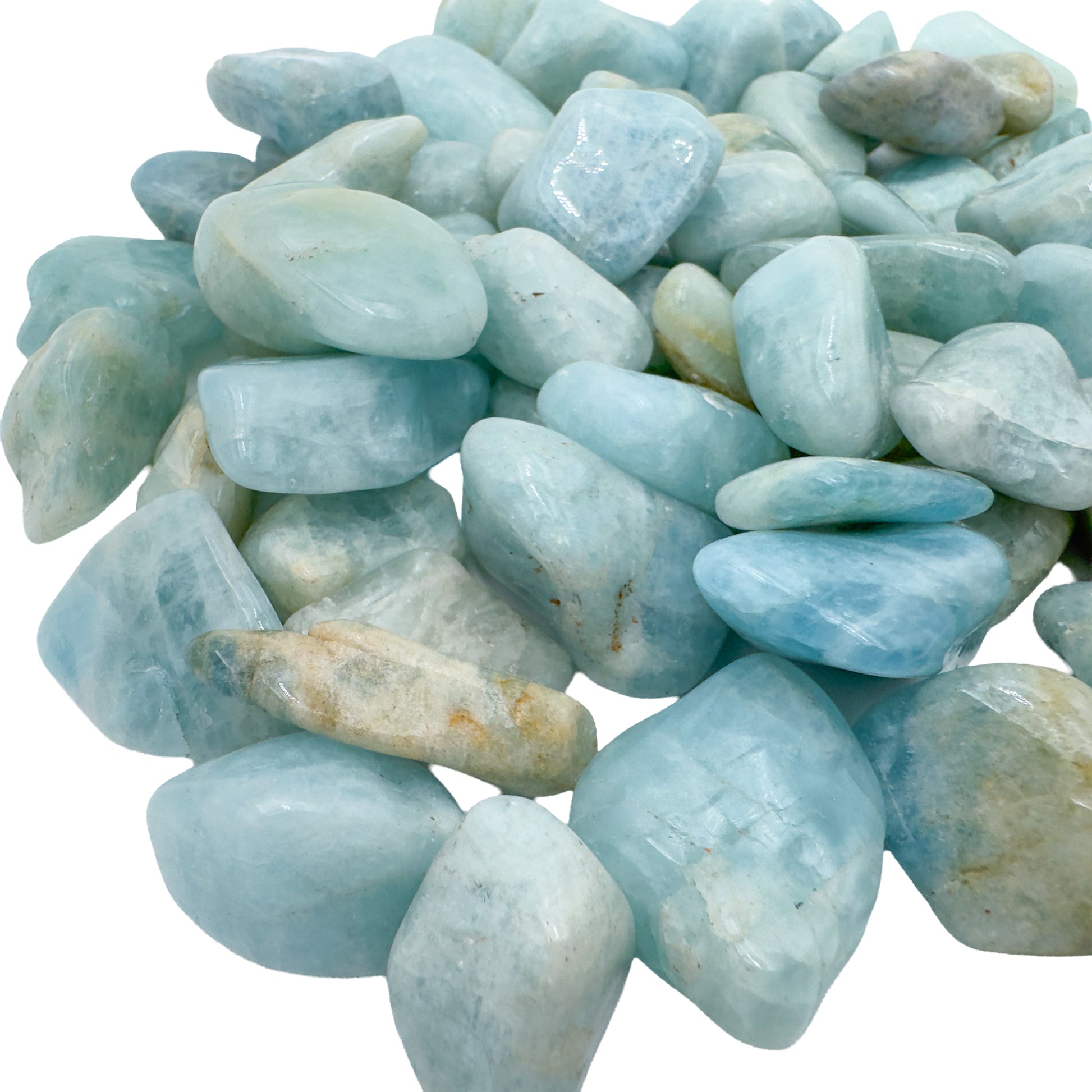 Aquamarine Tumble Stones from Minas Gerais, Brazil, A grade, photo 4 of 8