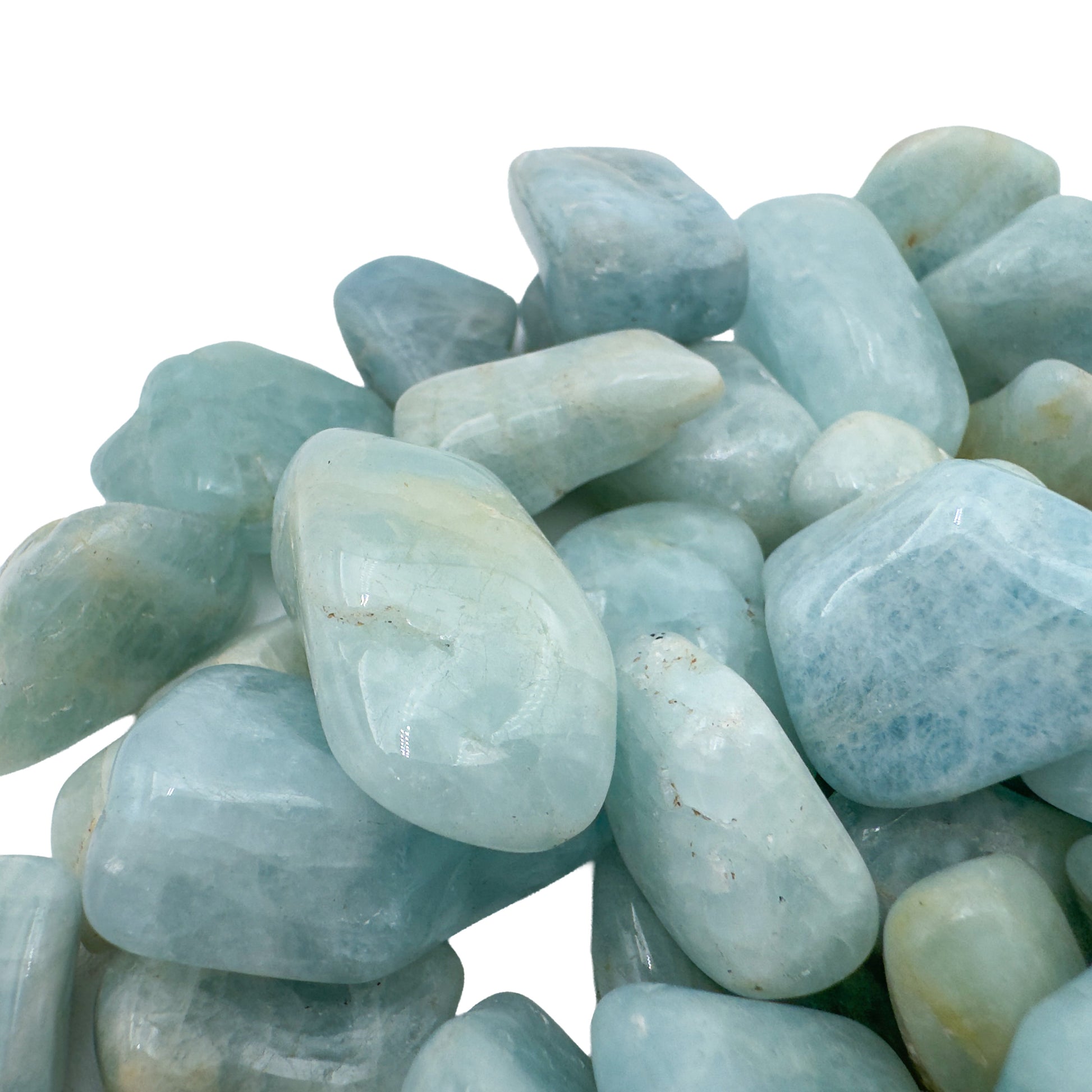Aquamarine Tumble Stones from Minas Gerais, Brazil, A grade, photo 5 of 8