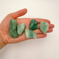Back view of Grade A Aventurine raw showing natural surface
