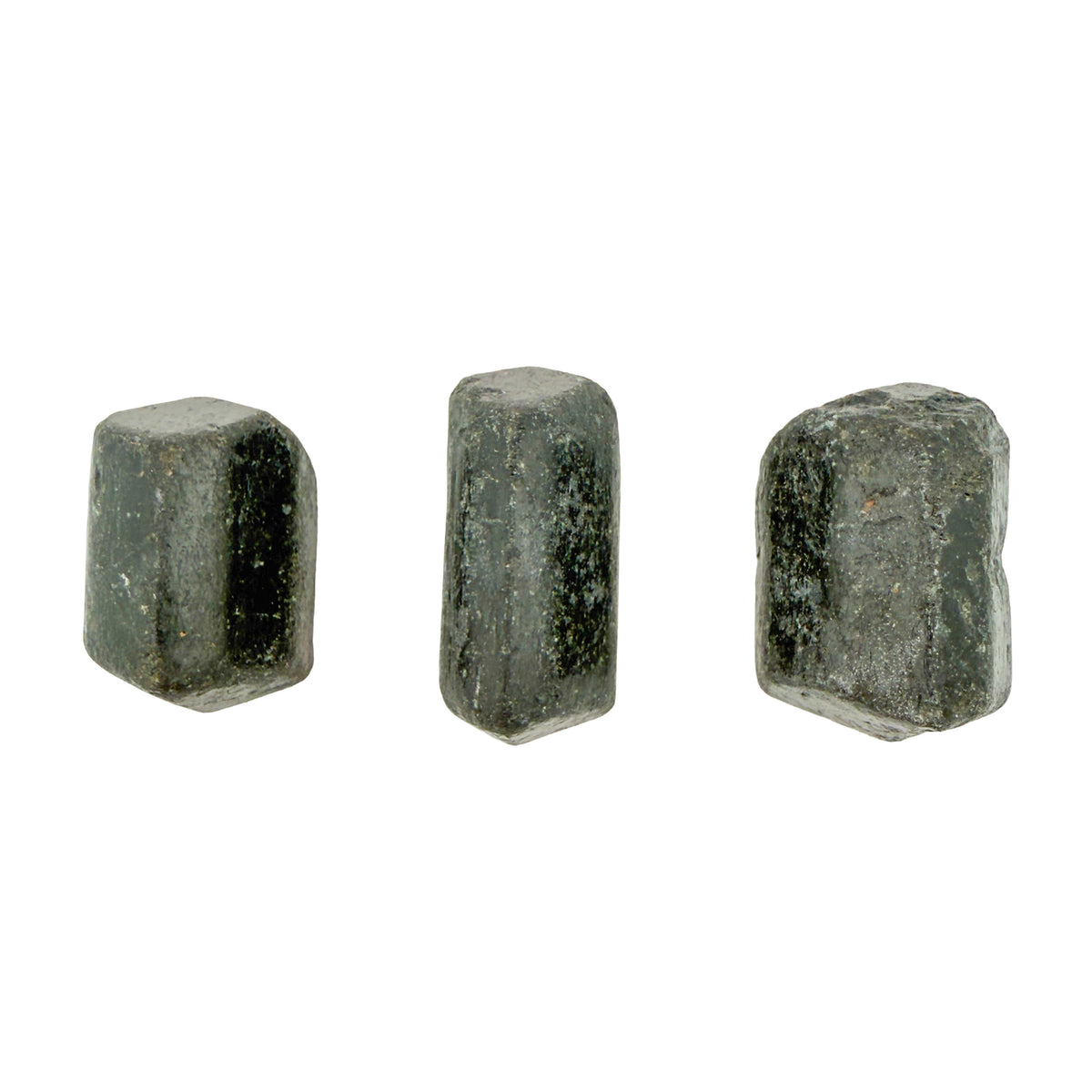 Third view of Black Tourmaline Raw Crystals, A grade, 1.25 to 2 inch, from Mashonaland West, Zimbabwe