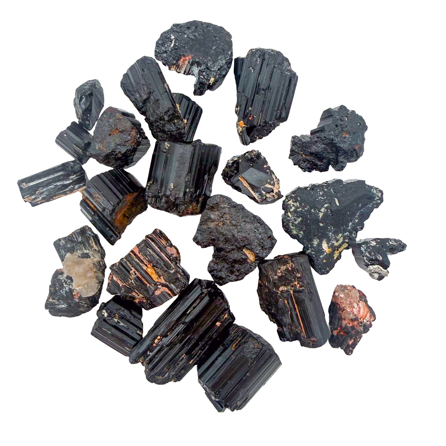 Black Tourmaline Raw Crystals from Vakinankaratra, Madagascar, AAA grade, eighth view