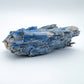 Underside detail of Grade AA Blue Kyanite specimen, often paired with practices around Confidence, hand-selected from Minas.