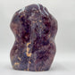 Quiet study of Blue Rose Quartz stone, from Alaotra-Mangoro, Madagascar, shown in its everyday setting.