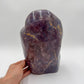 Full profile of Grade AA Blue Rose Quartz freeform ready to ship from Beyond Bohemian