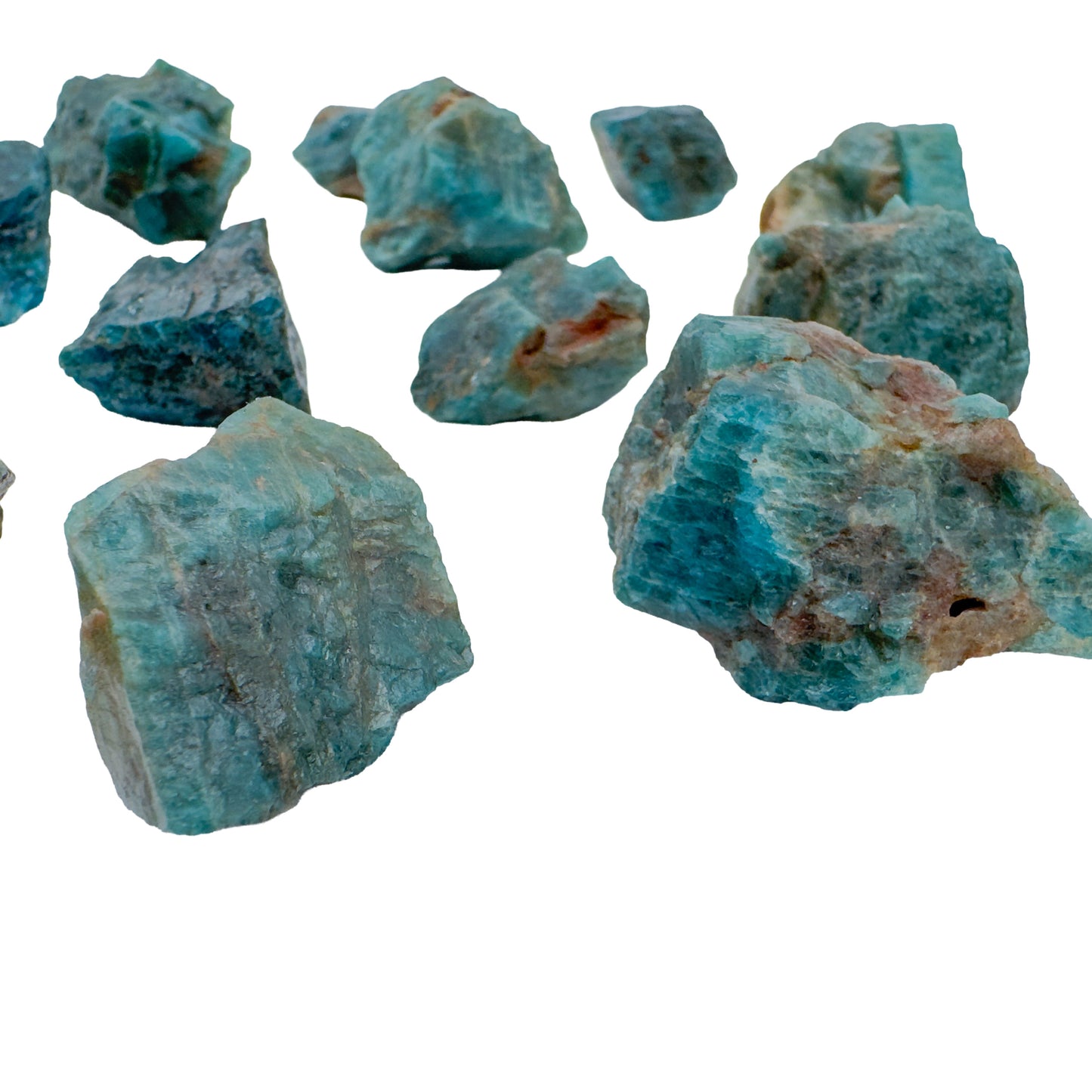 Blue Apatite Raw Stones from Anosy, Madagascar, A grade, photo 4 of 7