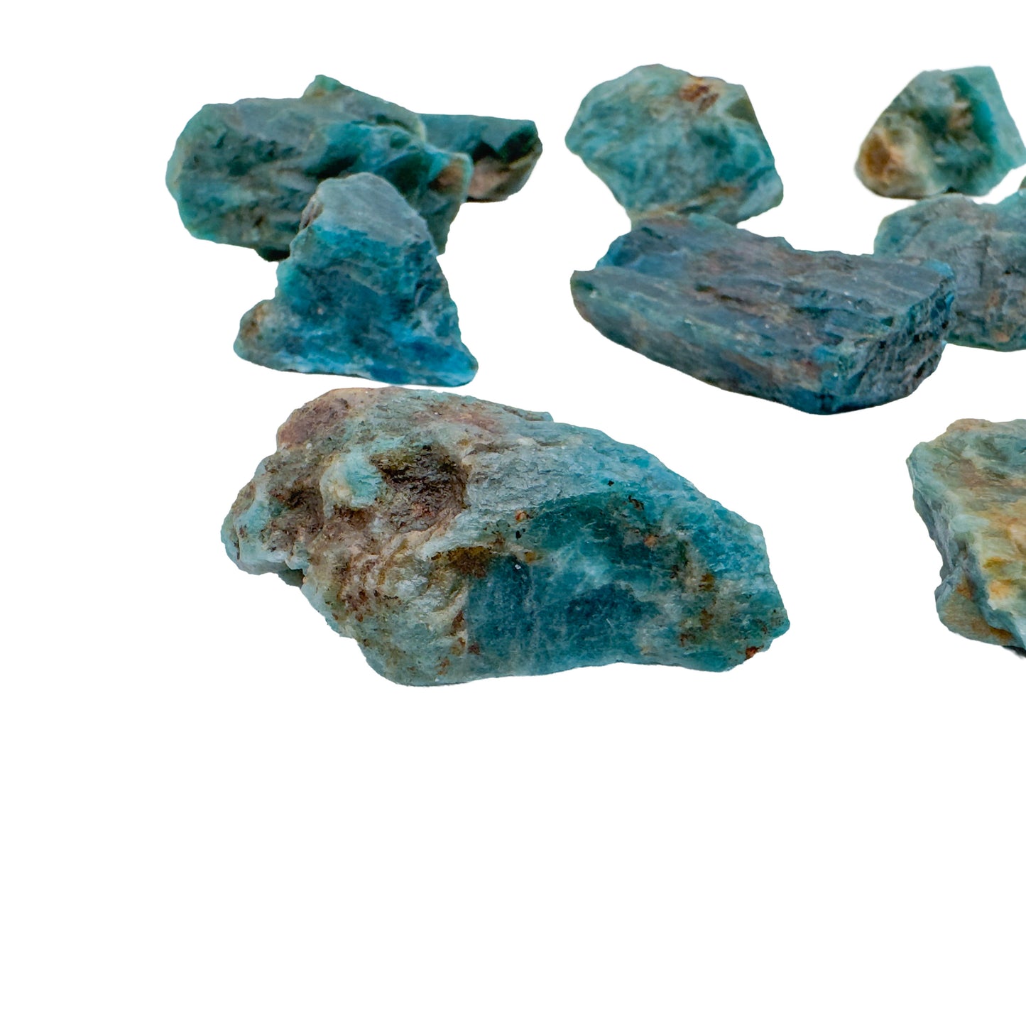 Blue Apatite Raw Stones from Anosy, Madagascar, A grade, photo 5 of 7