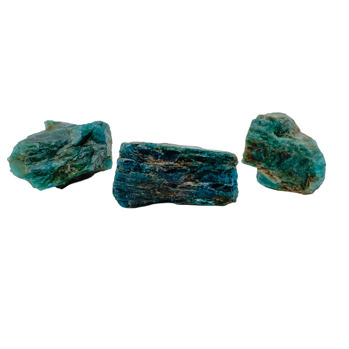 Blue Apatite Raw Stones - Anosy, Madagascar