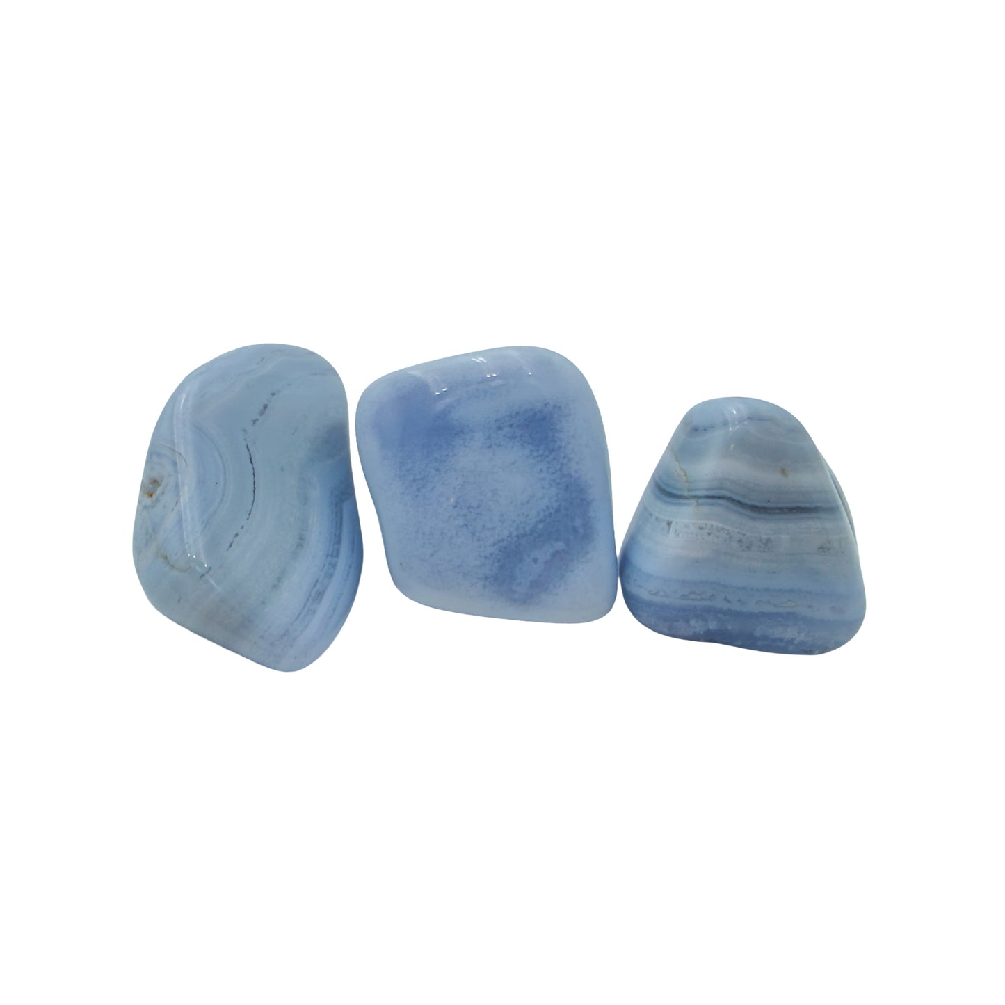 Blue Lace Agate Tumbled Stones from ǁKaras Region, Namibia, A grade, photo 6 of 8