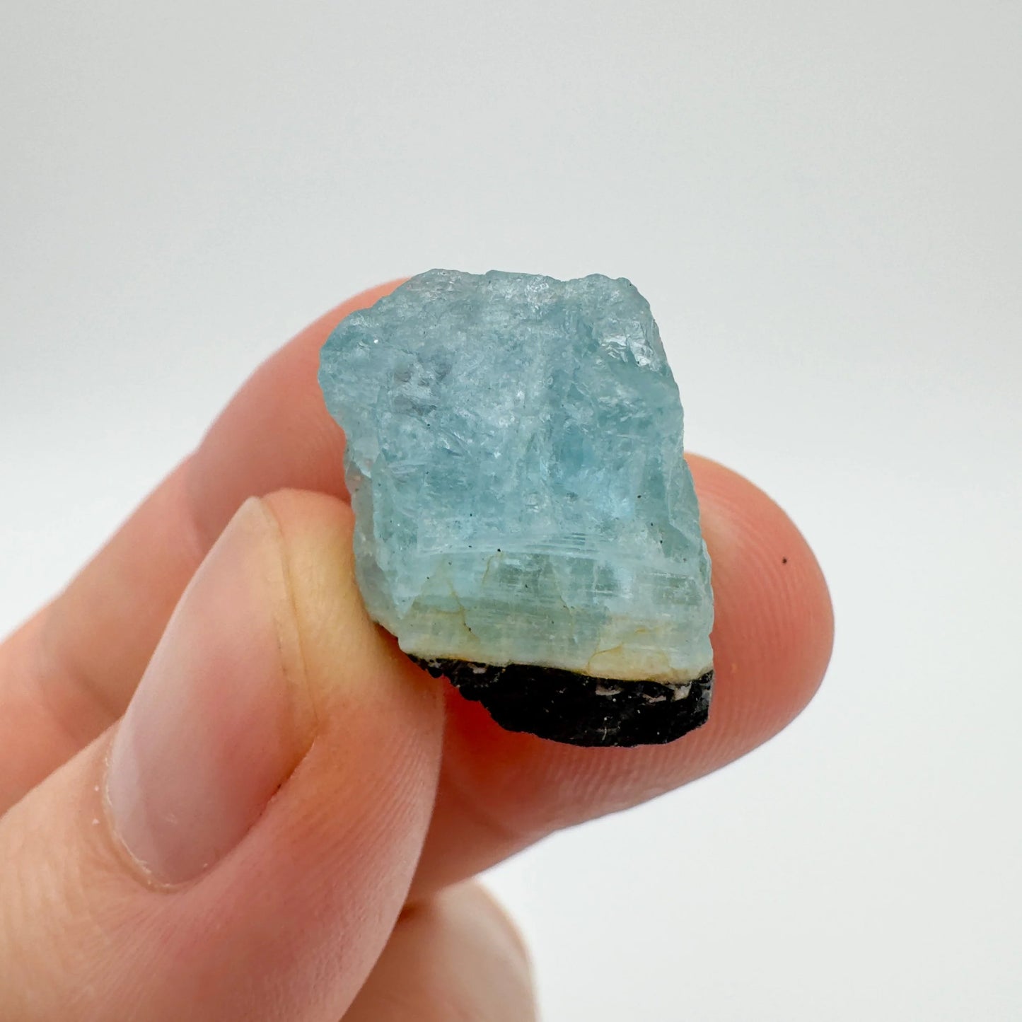 Full profile of Grade A Black Tourmaline raw ready to ship from Beyond Bohemian