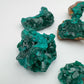 Rear view of Dioptase raw stone, kept near for Emotional Healing and Love, hand-selected from Renéville, Republic of the Congo.