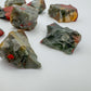 Underside view of Bloodstone raw stone, to support Energy, hand-selected from Hhohho, Eswatini.