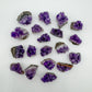 Grain detail of Amethyst specimen, showing earthy tone.