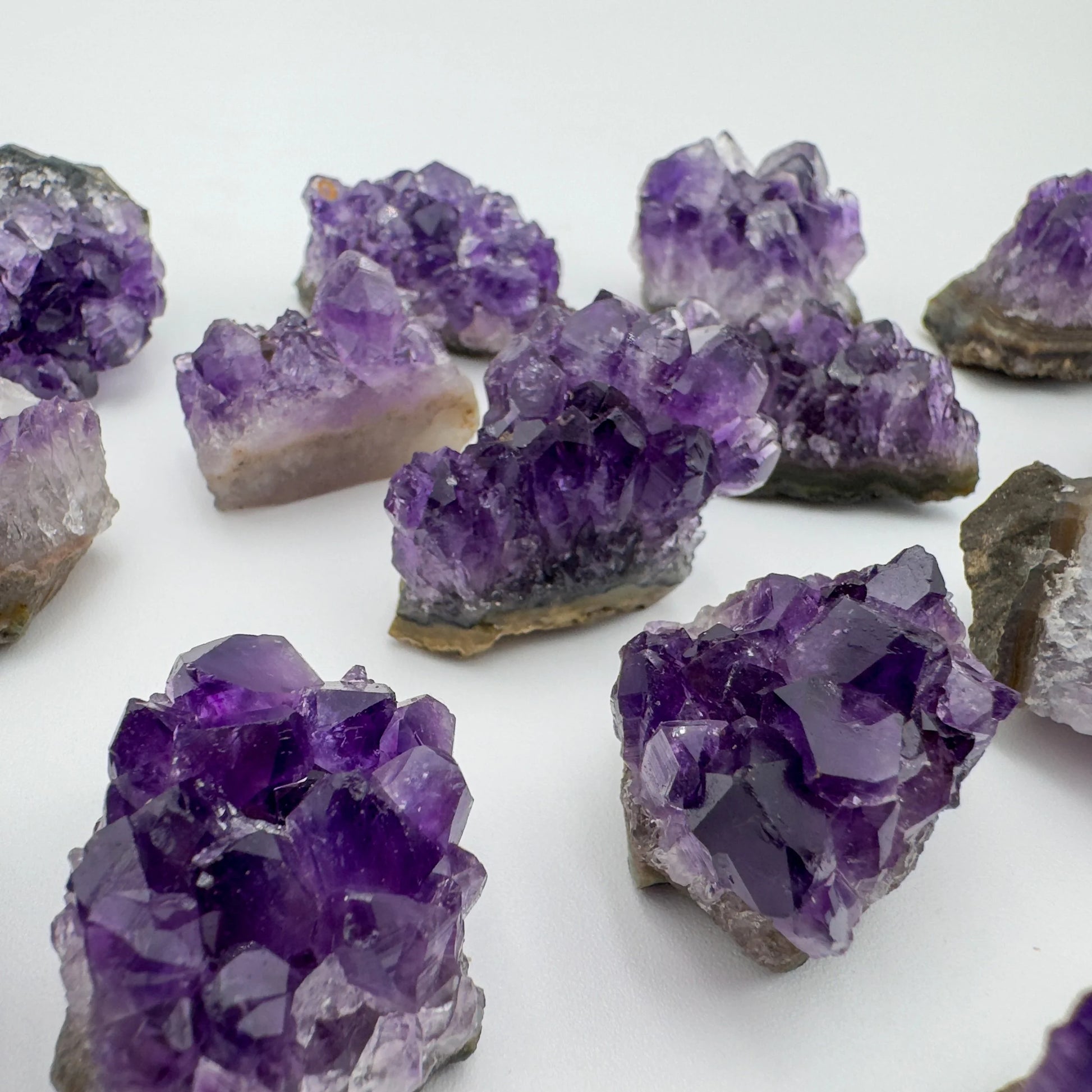 Reverse side of Amethyst specimen, often kept for Stress Relief, Uruguay-sourced.