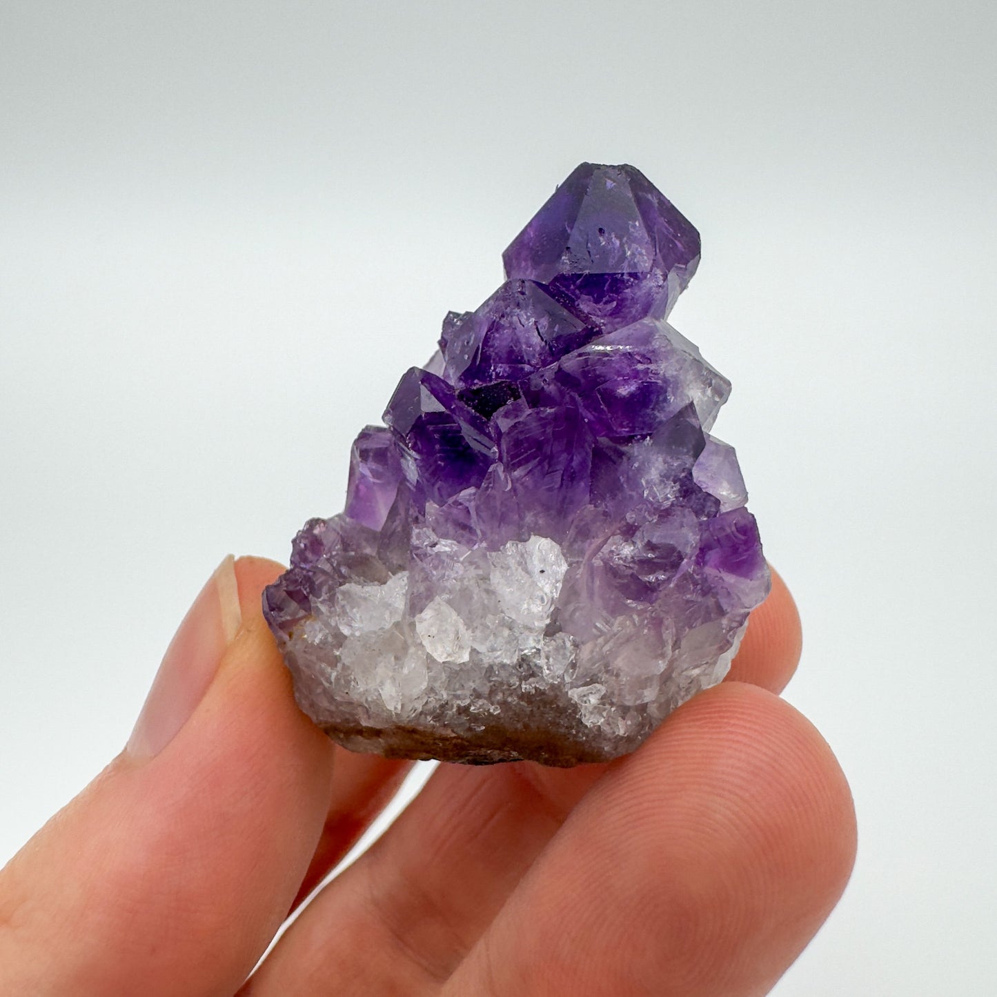 Base detail of Grade AA Amethyst cluster