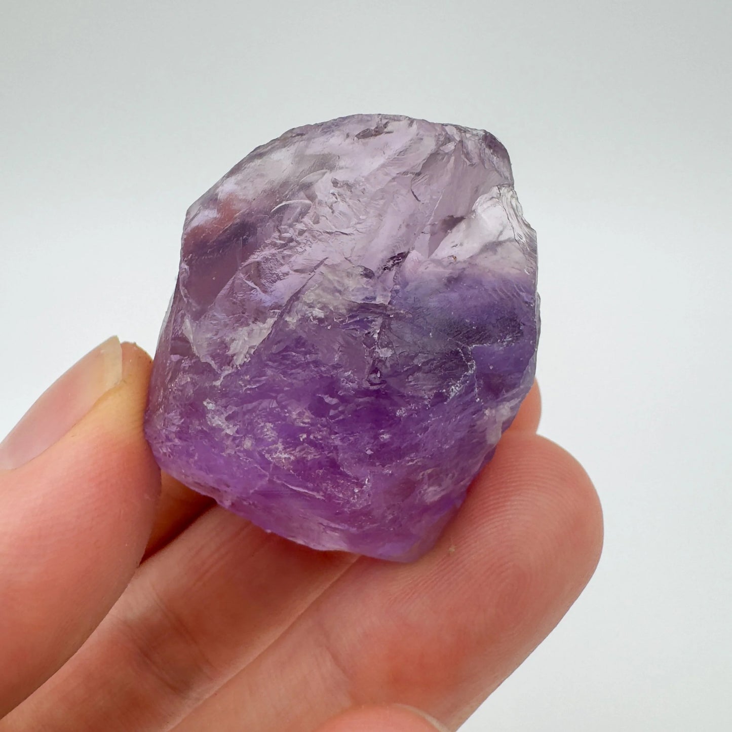 Base detail of Grade AA Amethyst raw