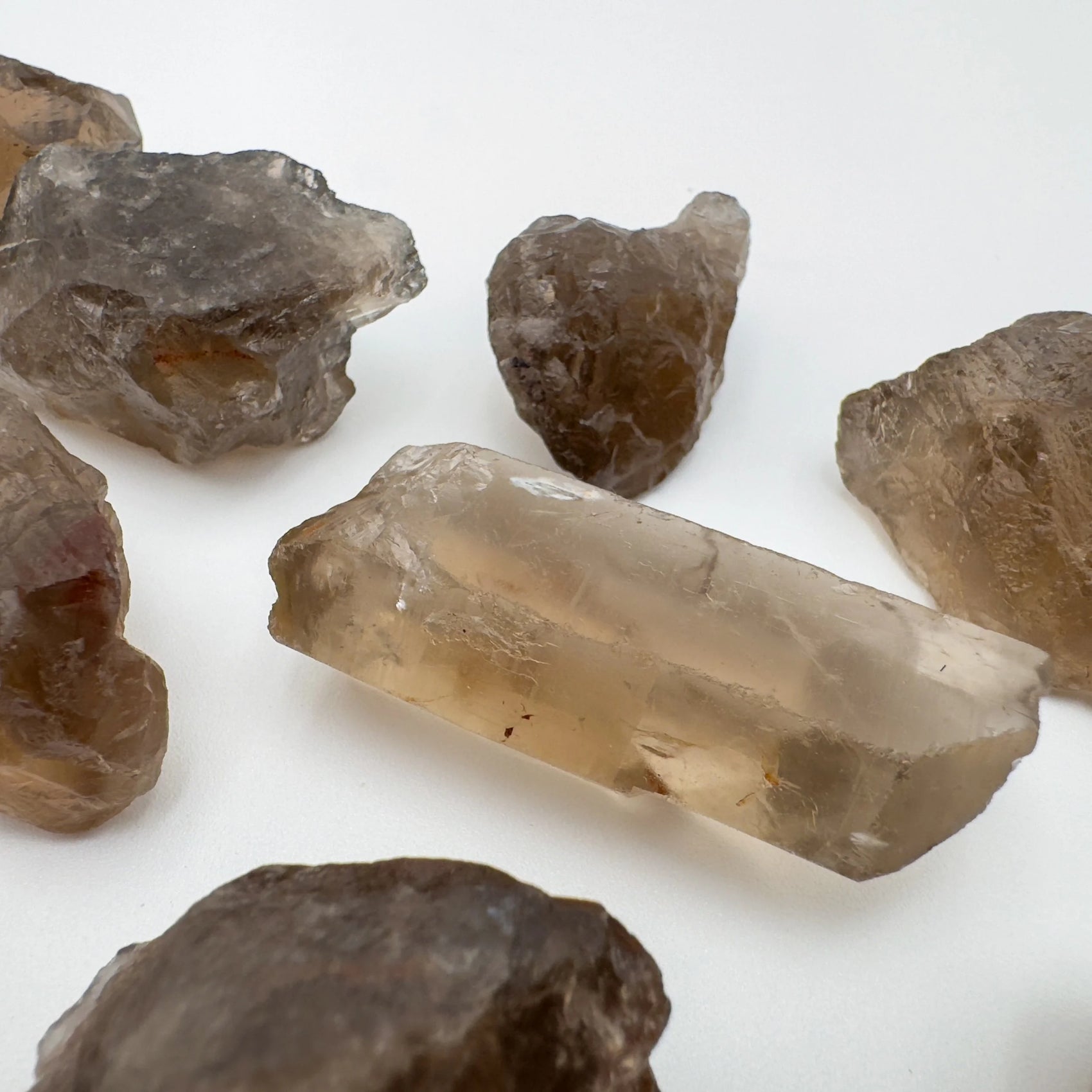 Bulk Smoky Quartz raw crystals from Brazil, Brown, Gray stones for Stress Relief