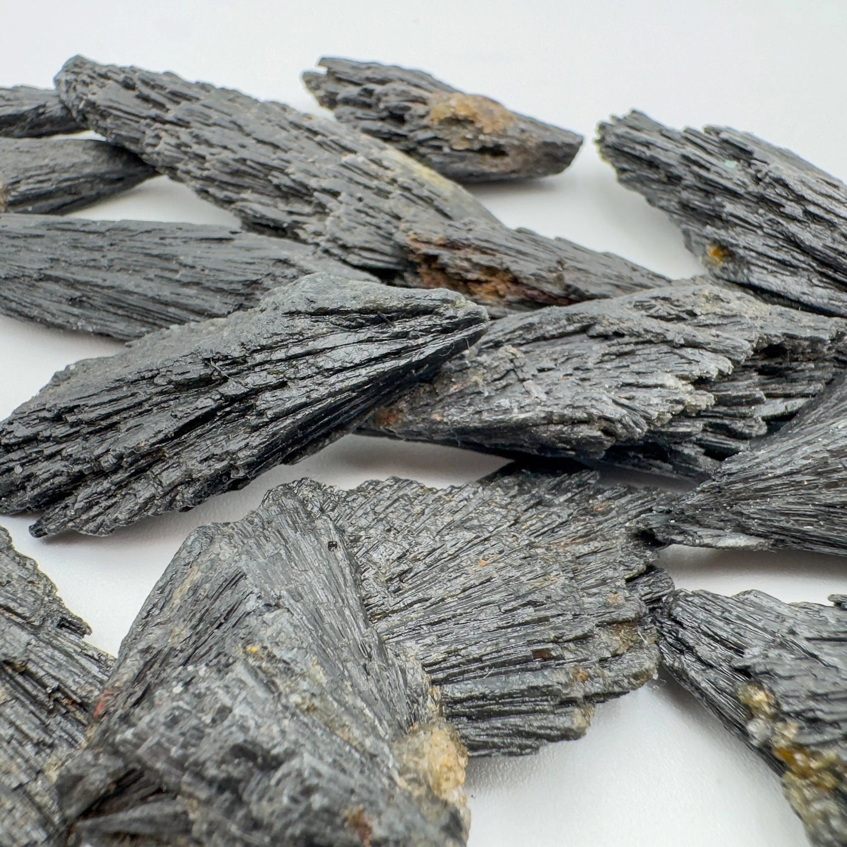 Black Kyanite raw crystal in Black tones from Brazil for Stress Relief and Cleansing