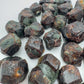 Underside view of green Fuchsite raw stone, traditionally used for Healing, sourced from Zimbabwe.