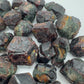 Natural light view of one Fuchsite raw stone for scale, from Mashonaland West, Zimbabwe.