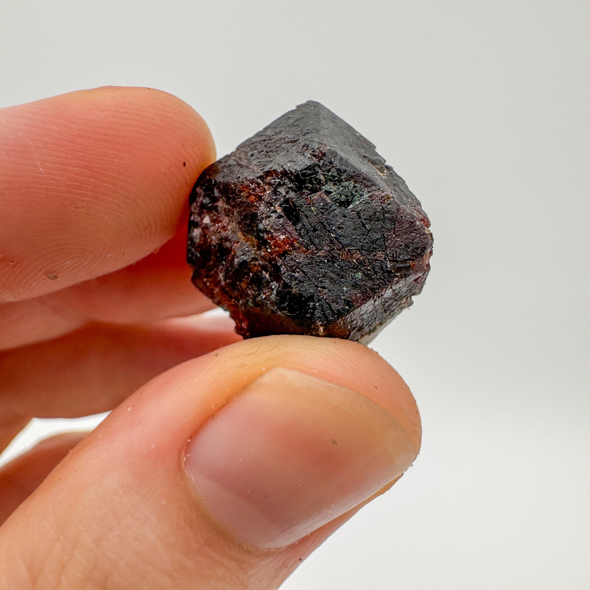 Companion image of Fuchsite raw crystal, associated with Self Love, shown in its everyday setting.