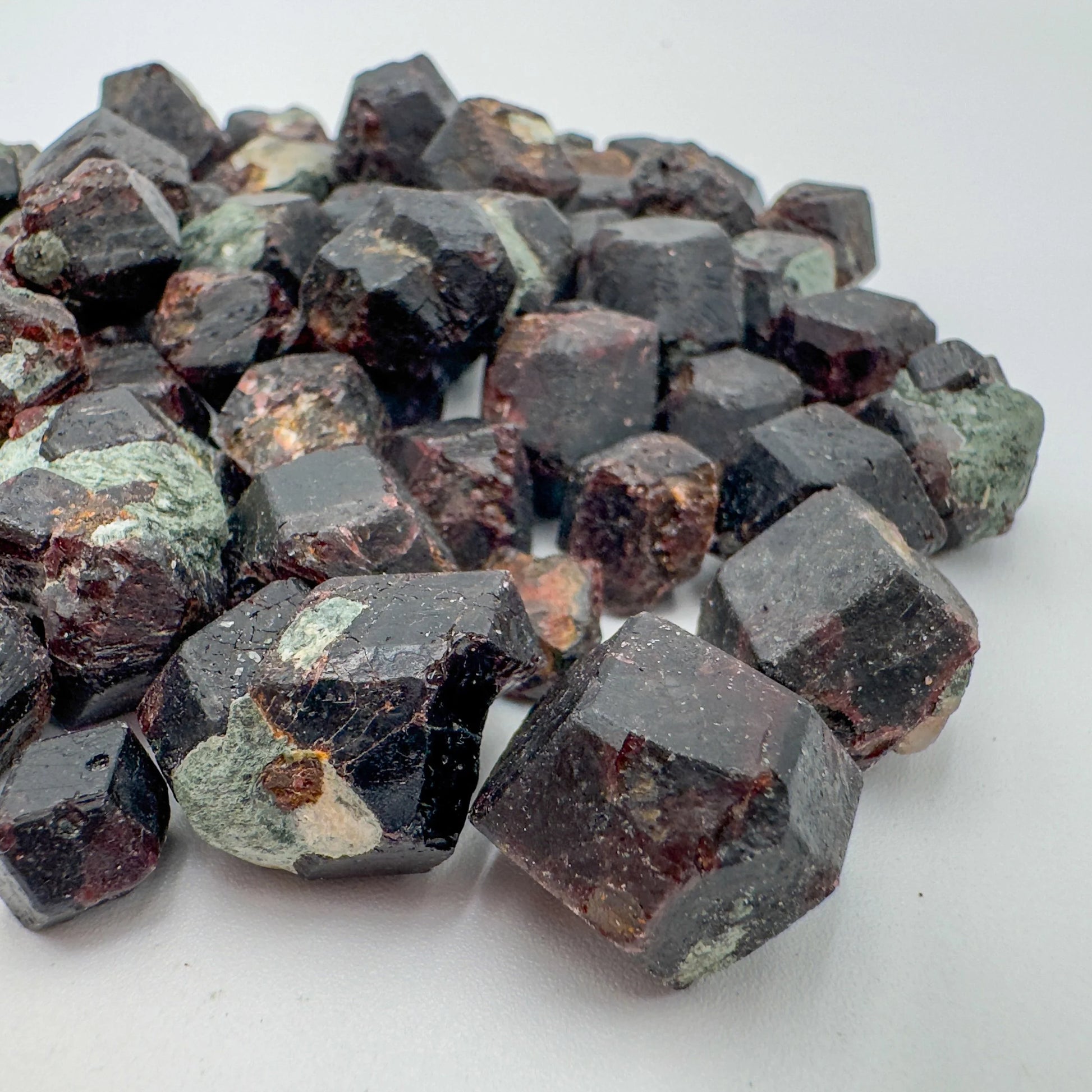 Top view of Fuchsite raw stone, for Healing and Self Love, sourced from Zimbabwe.