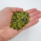 Full profile of Grade AA Peridot raw ready to ship from Beyond Bohemian