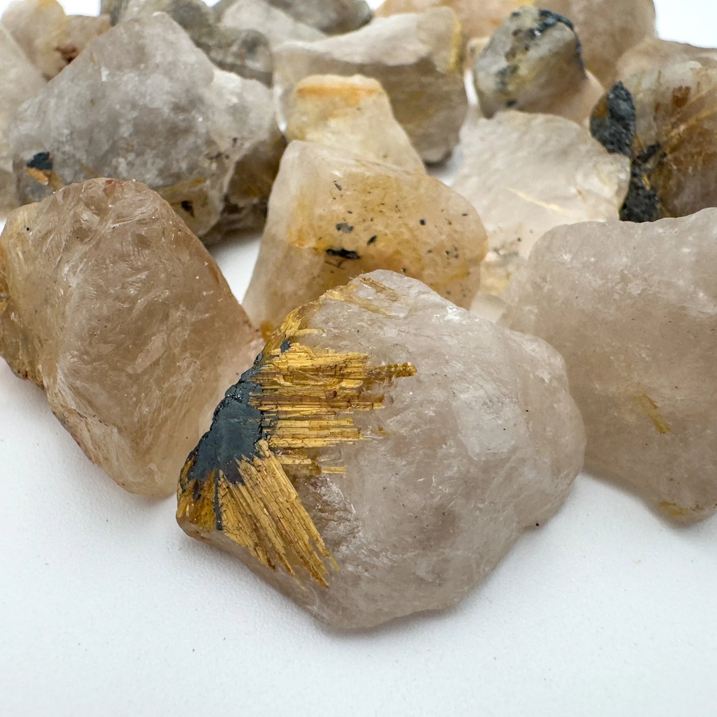 Natural surface of Quartz raw stone, from Brazil, showing open form.