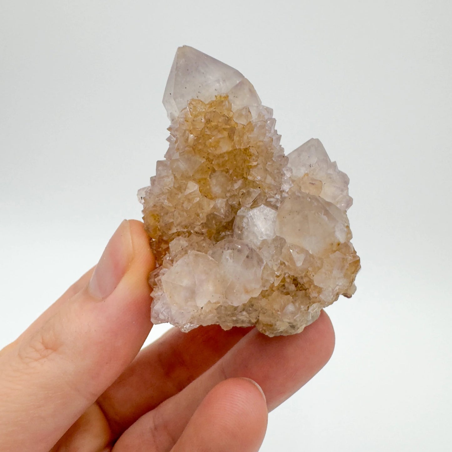 Close-up of Quartz raw crystal from South Africa, soothing wellness stone for Healing