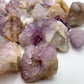 Underside view of Quartz raw stone, showing natural texture.