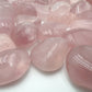 Rose Quartz tumbled stone from Brazil with Pink color, polished finish for mindful calm