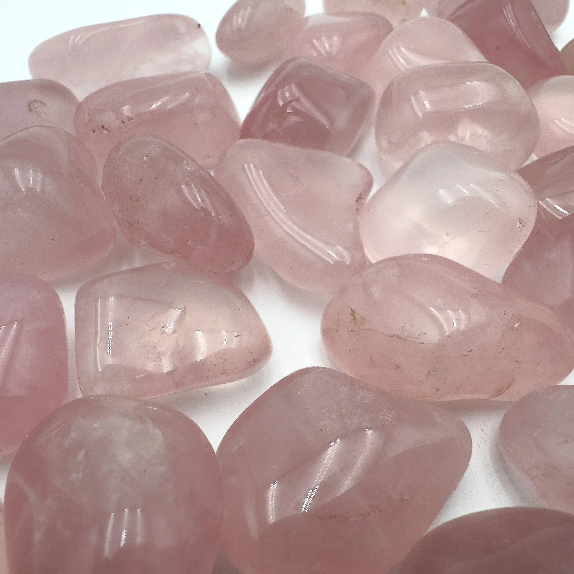 Bulk Rose Quartz tumbled stones from Brazil, Pink stones for Emotional Healing