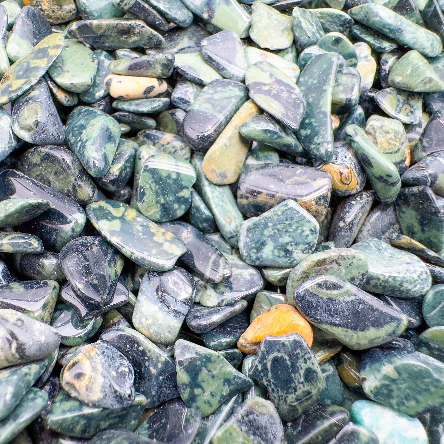 Handheld Kambaba Jasper crystal from Madagascar for meditation, Emotional Healing and Stress Relief