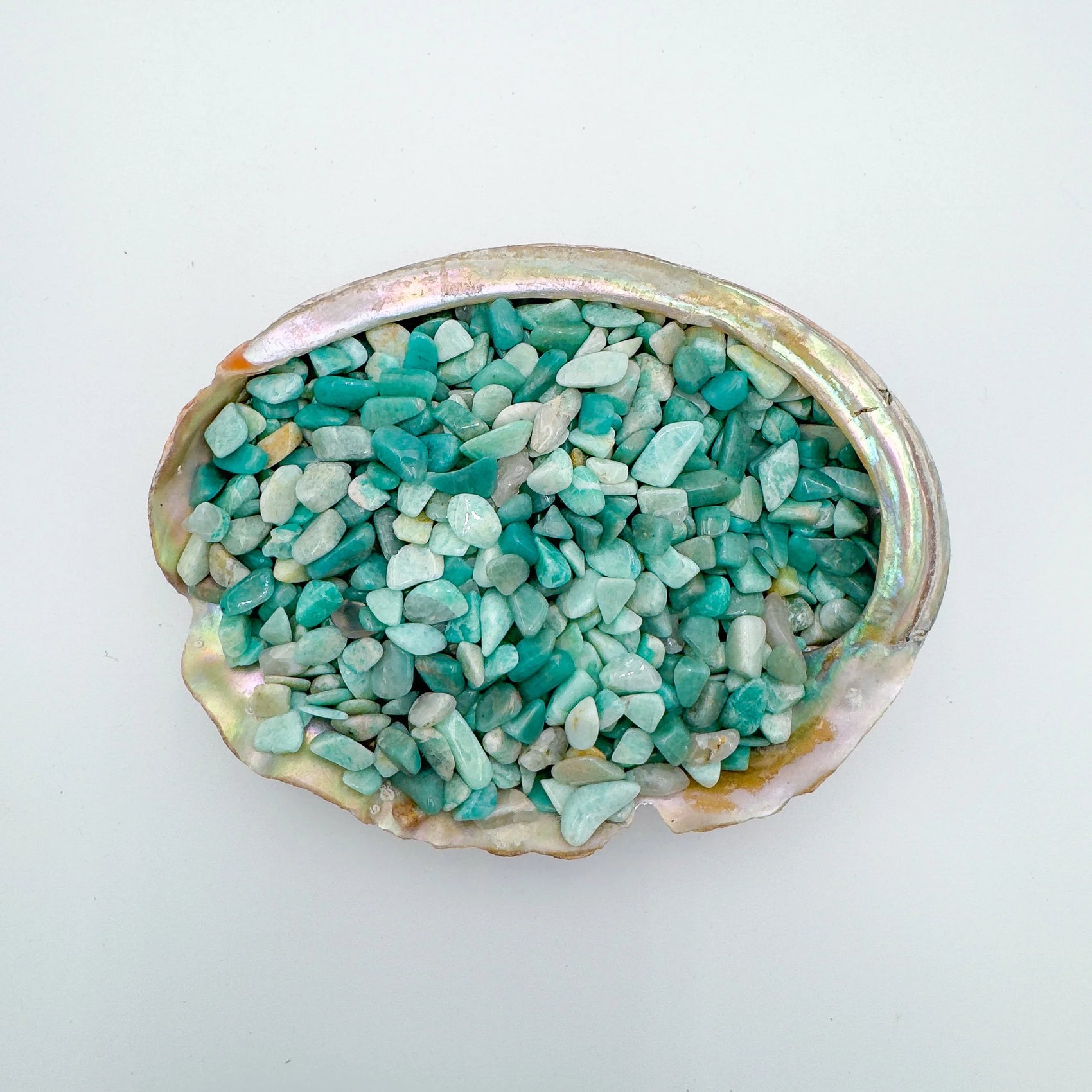 Amazonite crystal in Blue, Green tones, ethically sourced from Mozambique for Emotional Healing and Stress Relief