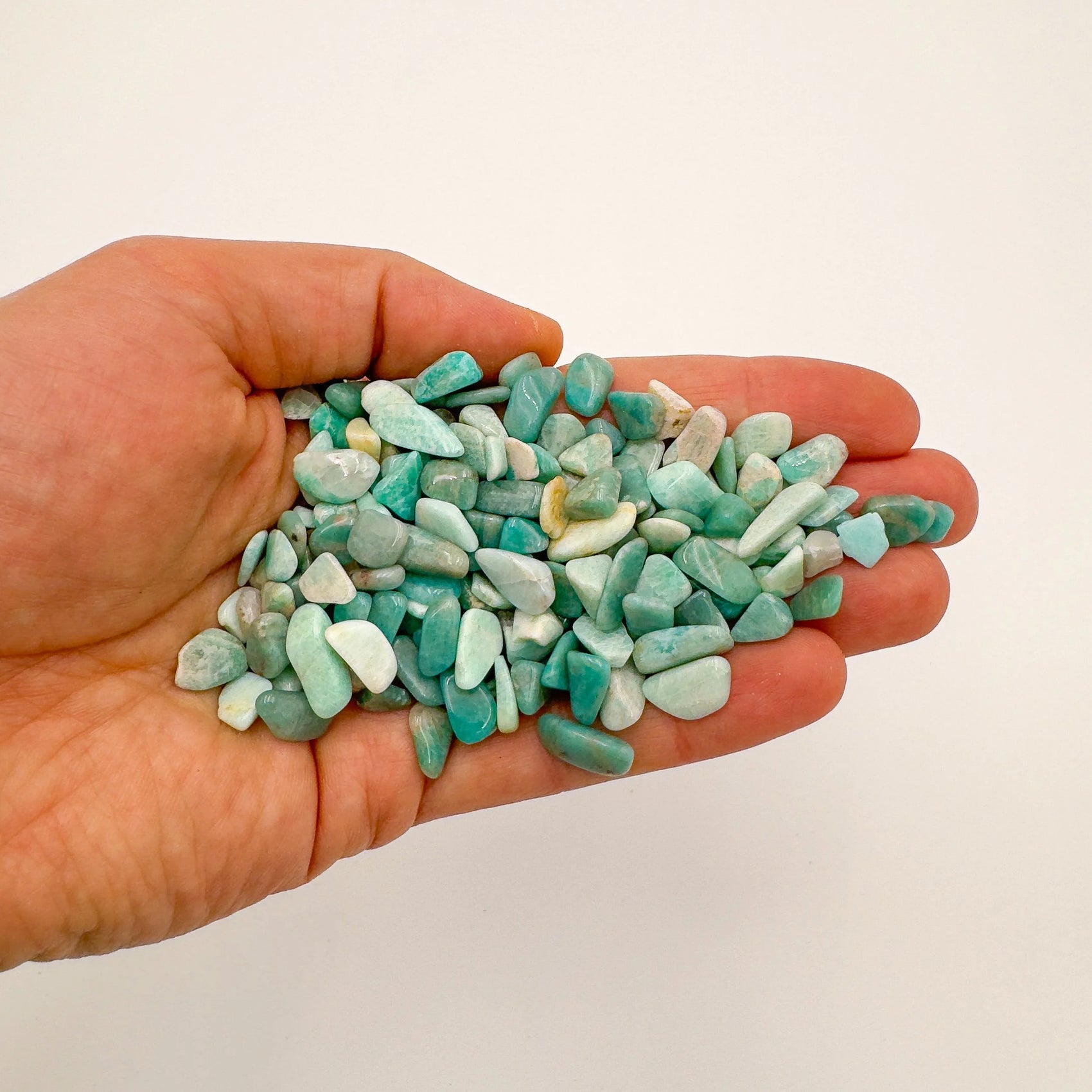 Bulk Amazonite crystals from Mozambique, Blue, Green stones for Emotional Healing