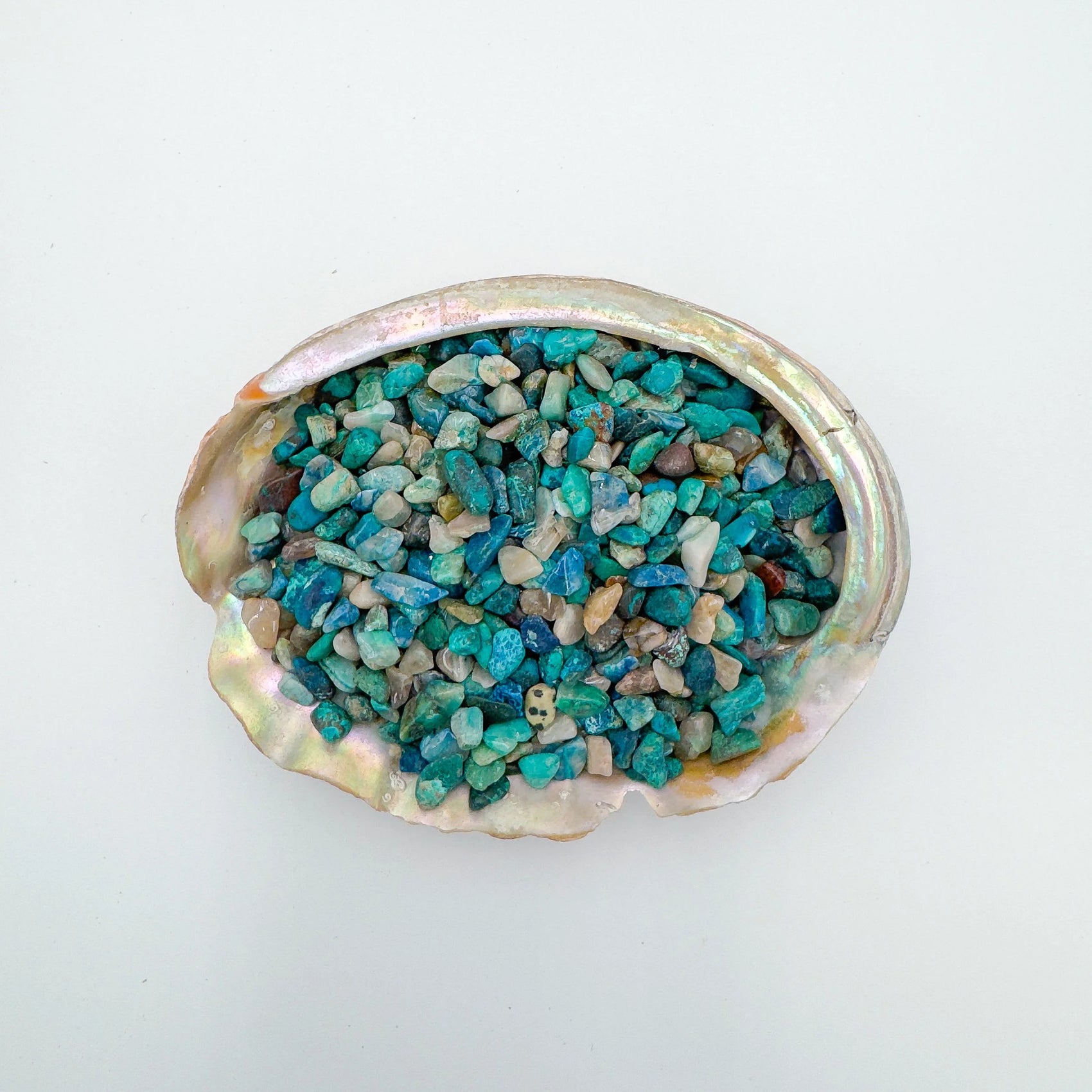 Chrysocolla crystal in Blue, Green tones, ethically sourced from Namibia for Emotional Healing and Stress Relief