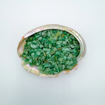 Ethically sourced Grade A Aventurine crystal chips from Mashonaland West, Zimbabwe at Beyond Bohemian