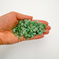 Alternate angle of Aventurine polished chip, showing characteristic finish, traditionally used for Luck.