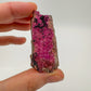 Size comparison with a Cobalt Calcite raw stone, from Democratic Republic of the Congo.